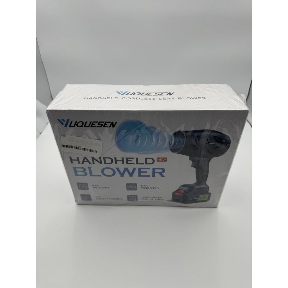 NEW VUQUESEN 21V Cordless Handheld Turbo Blower 2 Batteries Charger NIB - Picture 6 of 10